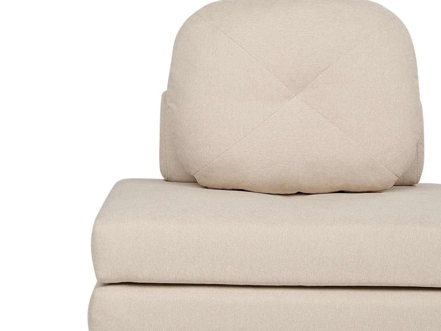 Divano letto singolo OLDEN Tessuto Beige chiaro