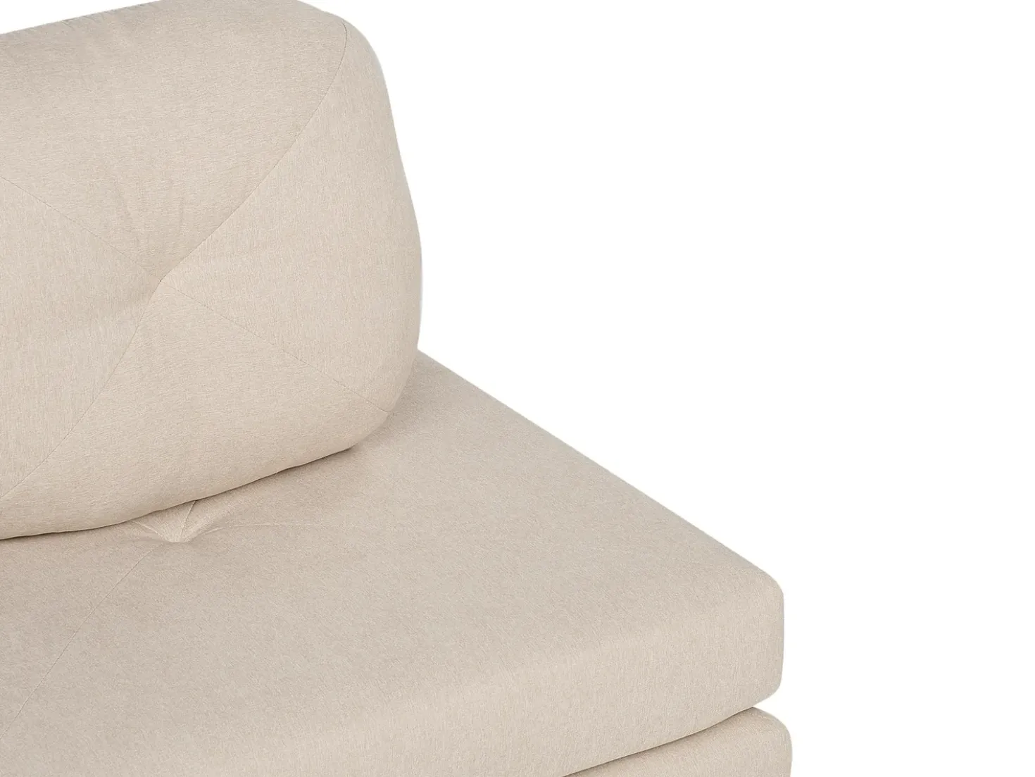 Divano letto singolo OLDEN Tessuto Beige chiaro