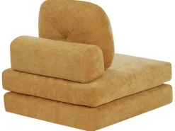 Divano letto singolo OLDEN Ciniglia Senape