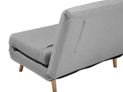 Divano letto singolo SETTEN Tessuto Grigio chiaro