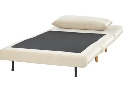 Divano letto singolo SETTEN Velluto Beige chiaro