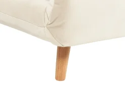 Divano letto singolo SETTEN Velluto Beige chiaro