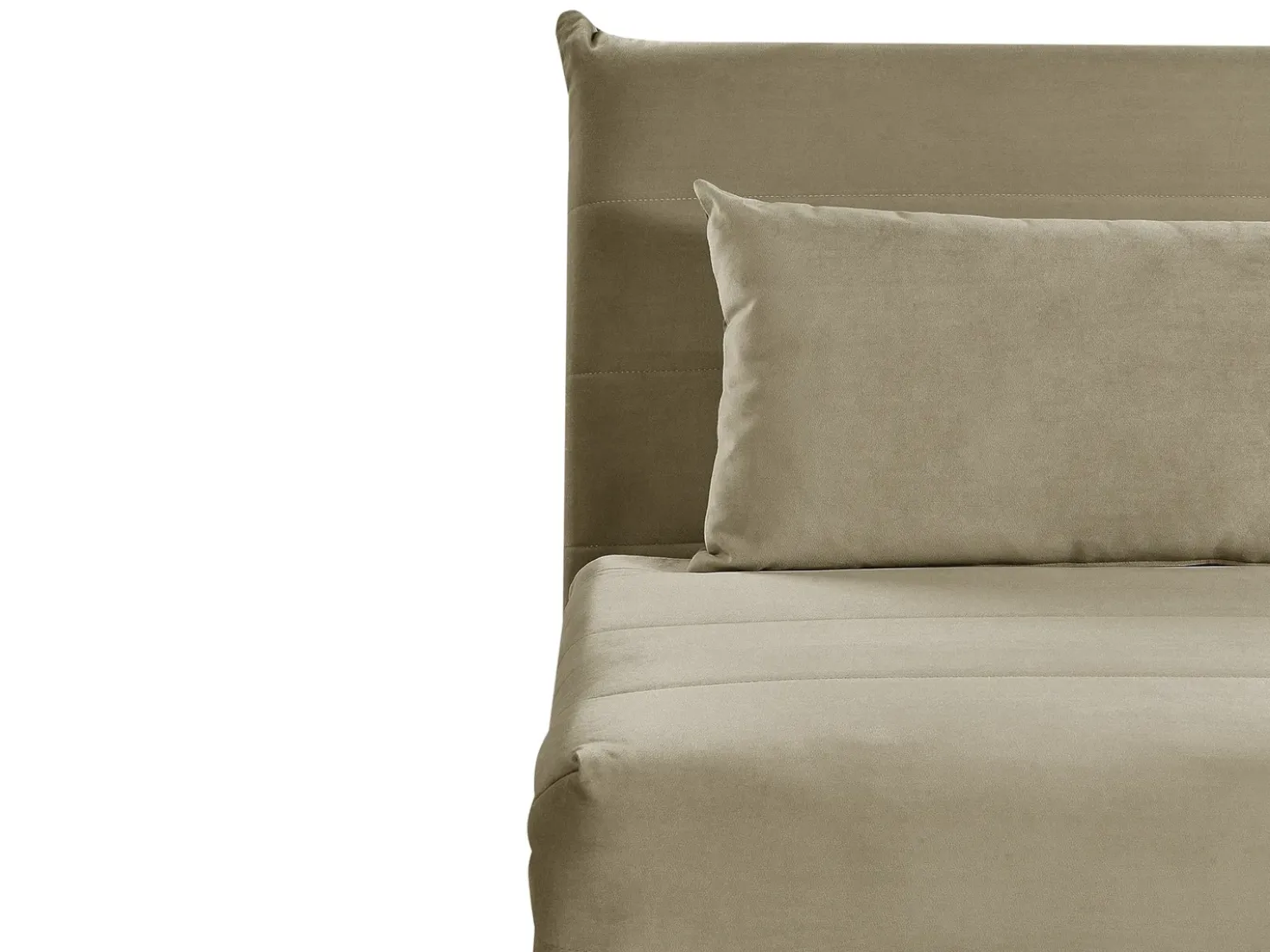 Divano letto singolo SETTEN Velluto Verde oliva