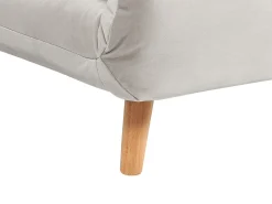 Divano letto singolo SETTEN Velluto Grigio chiaro