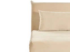 Divano letto singolo SETTEN Velluto Beige sabbia