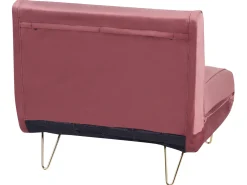Divano letto singolo VESTFOLD Velluto Rosa