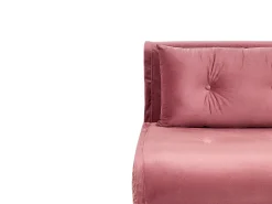 Divano letto singolo VESTFOLD Velluto Rosa