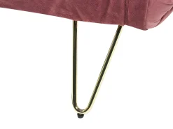 Divano letto singolo VESTFOLD Velluto Rosa