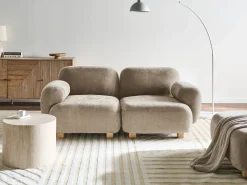 Divano modulare 2 posti AMLI Tessuto Beige