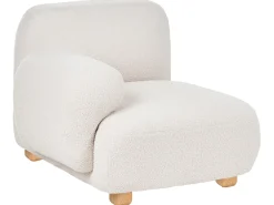 Divano modulare 3 posti AMLI Bouclé Bianco sporco
