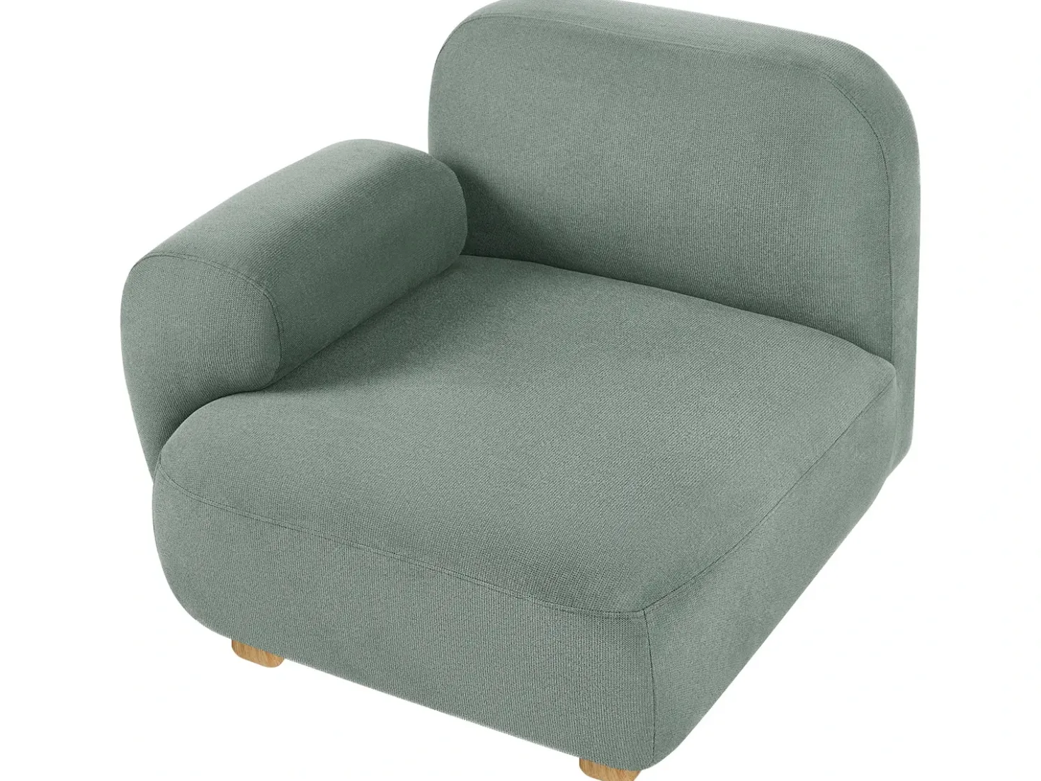 Divano modulare 2 posti AMLI Tessuto Verde chiaro
