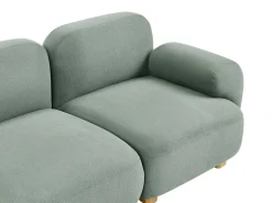 Divano modulare 2 posti AMLI Tessuto Verde chiaro