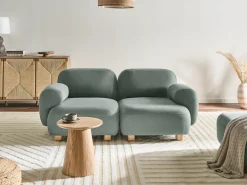 Divano modulare 2 posti AMLI Tessuto Verde chiaro