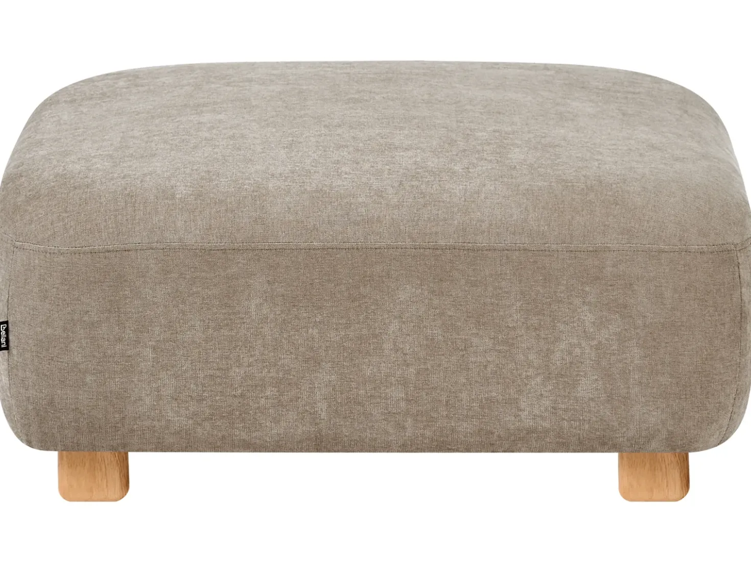 Divano modulare 3 posti AMLI Tessuto Beige con ottomana
