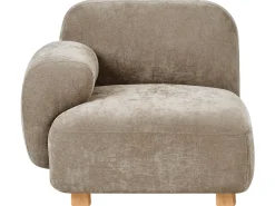 Divano modulare 3 posti AMLI Tessuto Beige con ottomana