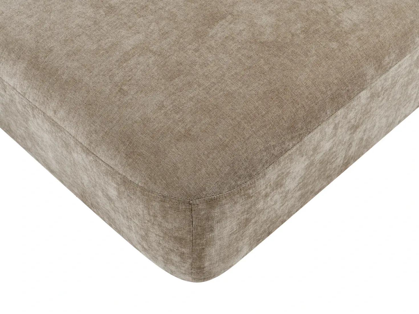 Divano modulare 3 posti AMLI Tessuto Beige con ottomana