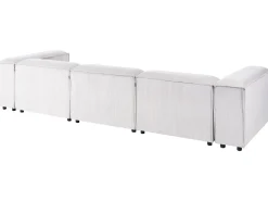 Divano modulare 3 posti ARDAL Velluto a coste Bianco sporco