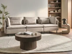 Divano modulare 3 posti EGERIS Tessuto Beige