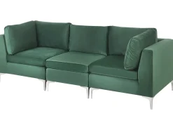 Divano modulare 3 posti EVJA Velluto Verde