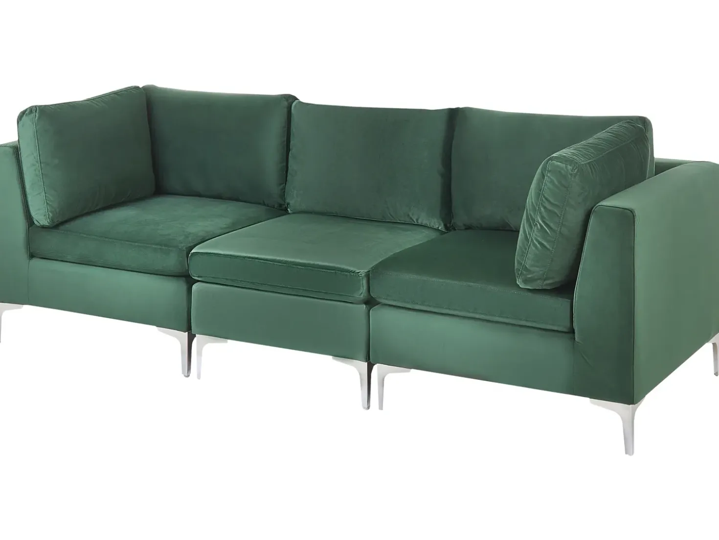 Divano modulare 3 posti EVJA Velluto Verde