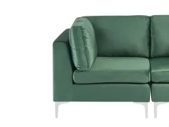 Divano modulare 3 posti EVJA Velluto Verde
