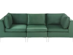 Divano modulare 3 posti EVJA Velluto Verde