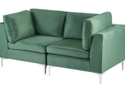 Divano modulare 2 posti EVJA Velluto Verde