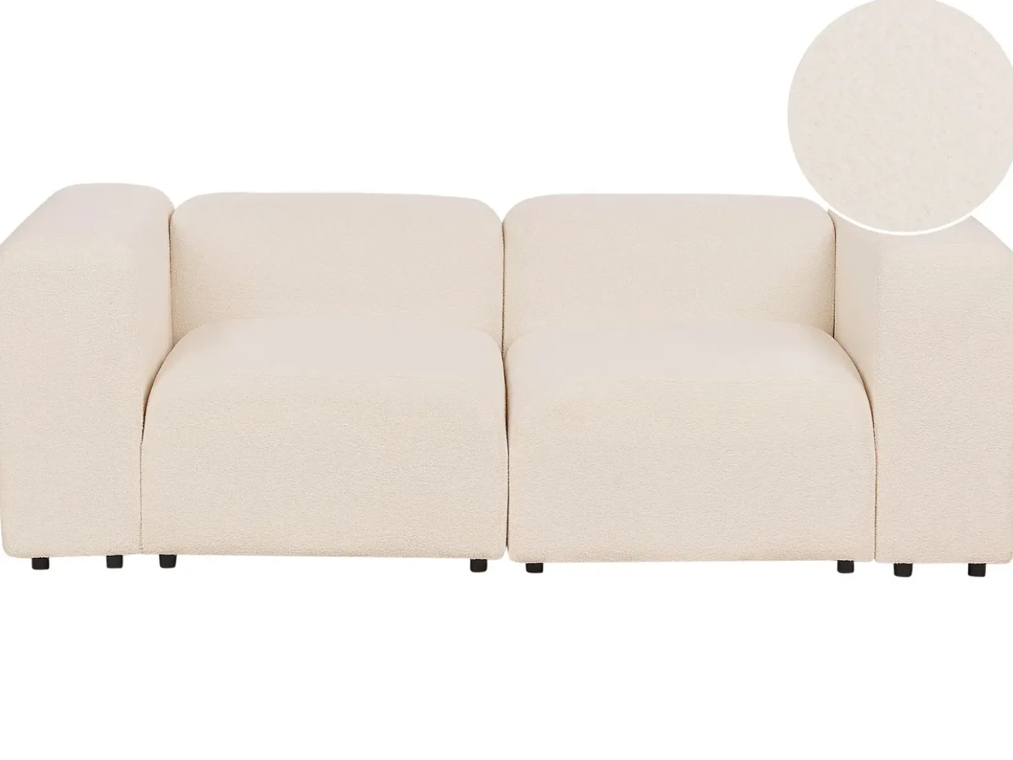 Divano modulare 2 posti FALSTERBO Bouclé Beige chiaro