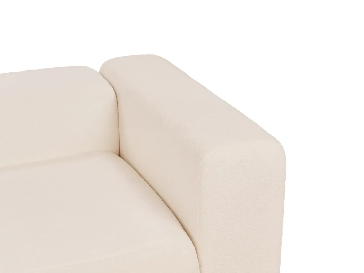 Divano modulare 2 posti FALSTERBO Bouclé Beige chiaro