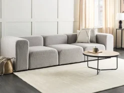 Divano modulare 3 posti FALSTERBO Bouclé Grigio chiaro