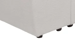 Divano modulare 3 posti FALSTERBO Bouclé Grigio chiaro con ottomana
