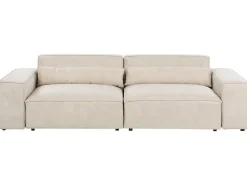 Divano modulare 2 posti HELLNAR Velluto Beige chiaro
