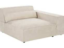 Divano modulare 2 posti HELLNAR Velluto Beige chiaro