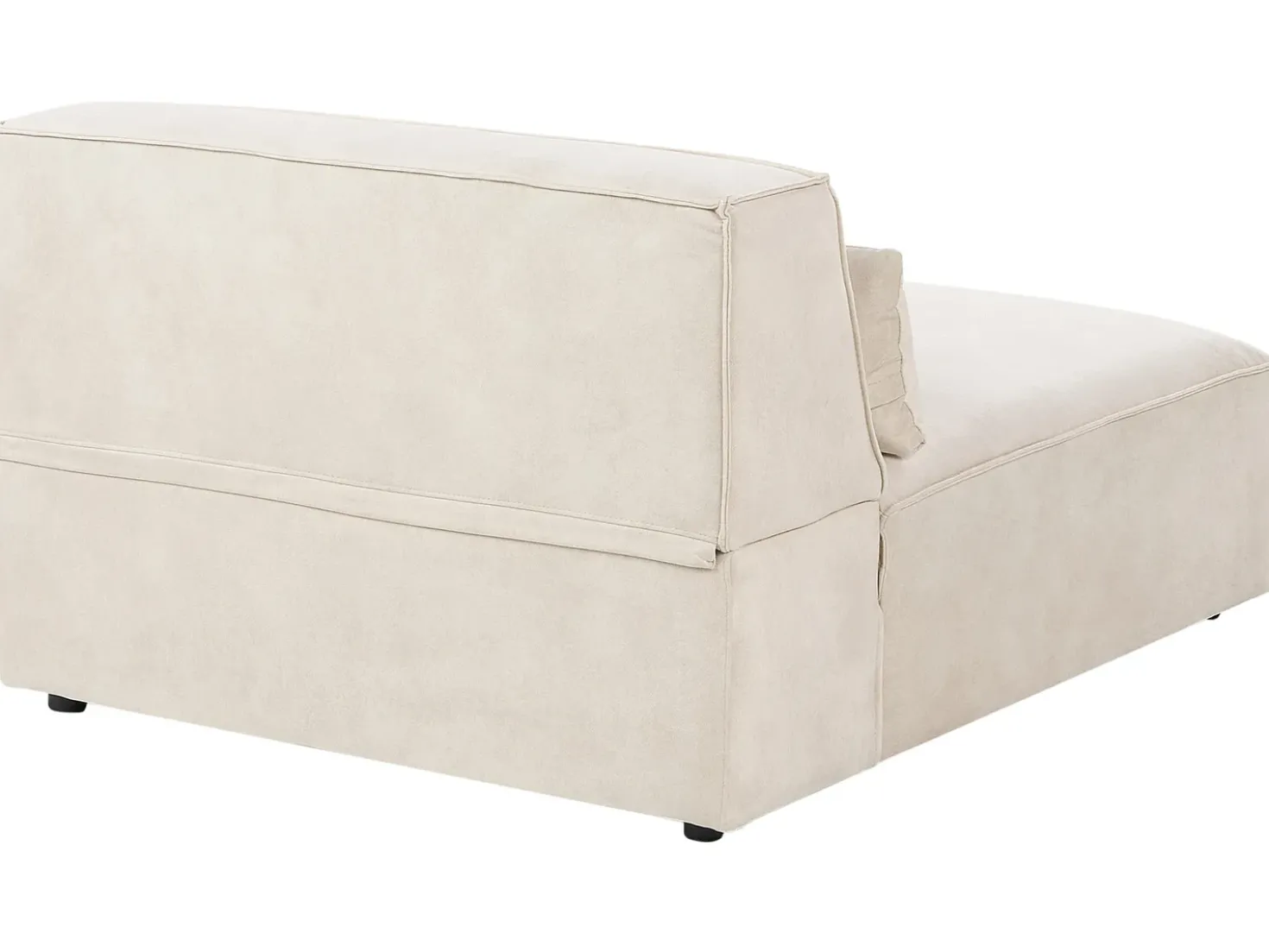 Divano modulare 2 posti HELLNAR Velluto Beige chiaro