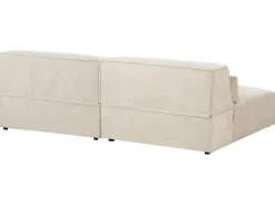Divano modulare 2 posti HELLNAR Velluto Beige chiaro