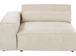 Divano modulare 3 posti HELLNAR Velluto Beige chiaro