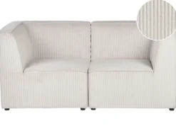 Divano modulare 2 posti LEMVIG Velluto a coste Beige