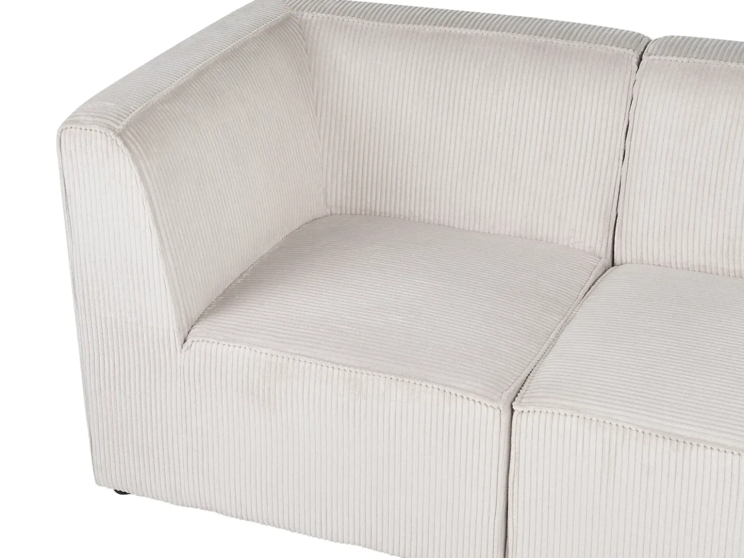 Divano modulare 2 posti LEMVIG Velluto a coste Beige