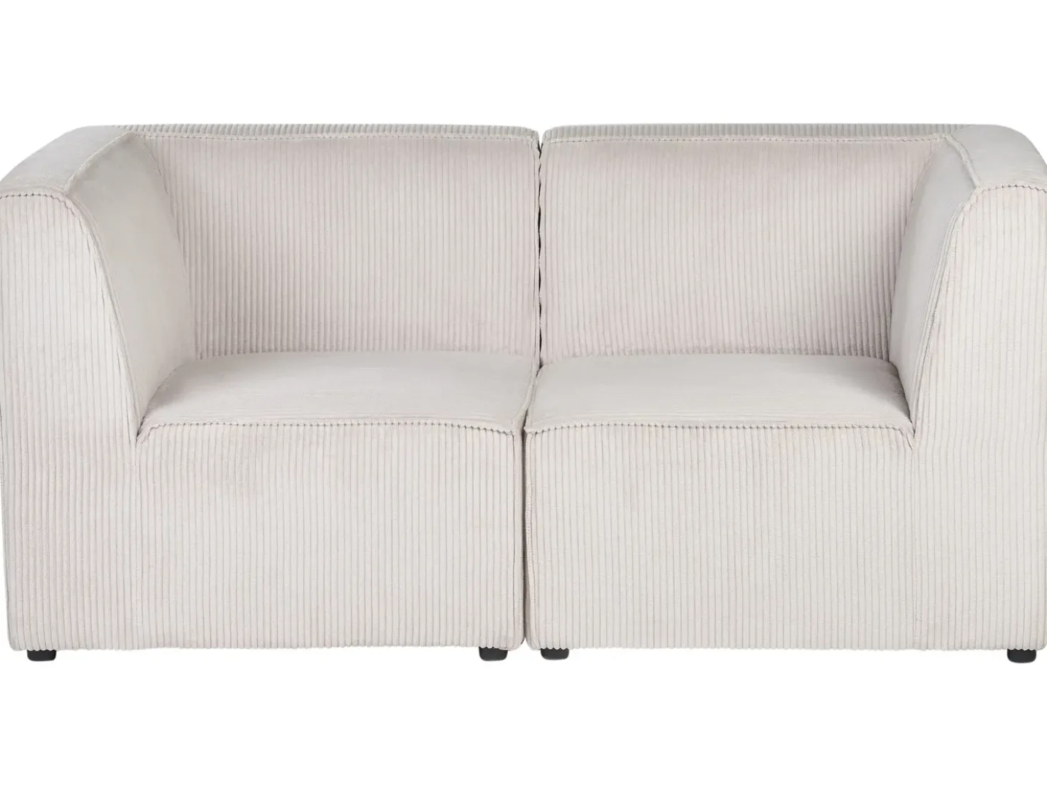 Divano modulare 2 posti LEMVIG Velluto a coste Beige