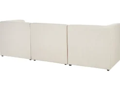 Divano modulare 3 posti LEMVIG Velluto a coste Beige chiaro con ottomana