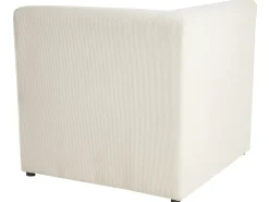 Divano modulare 3 posti LEMVIG Velluto a coste Beige chiaro con ottomana