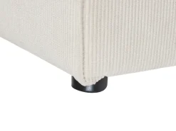 Divano modulare 3 posti LEMVIG Velluto a coste Beige chiaro con ottomana