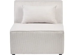 Divano modulare 3 posti LEMVIG Velluto a coste Beige