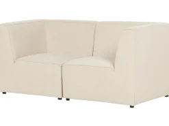 Divano modulare 2 posti LEMVIG Velluto a coste Beige chiaro