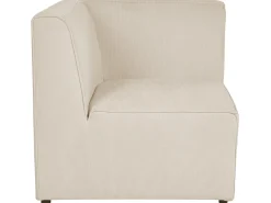 Divano modulare 2 posti LEMVIG Velluto a coste Beige chiaro