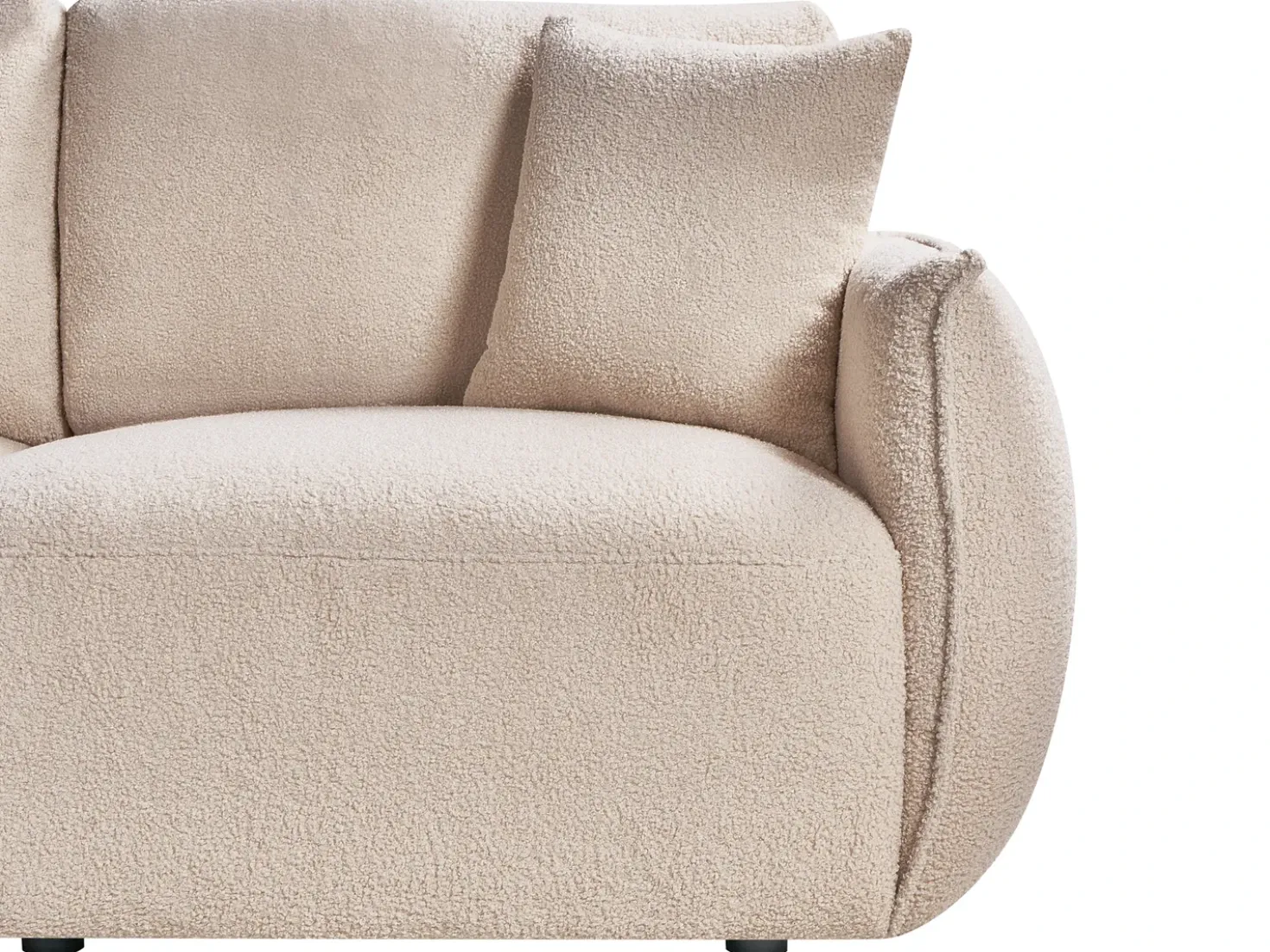 Divano modulare 2 posti MESNALI Bouclé Beige