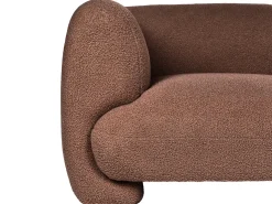 Divano modulare 3 posti MJALBI Bouclé Marrone