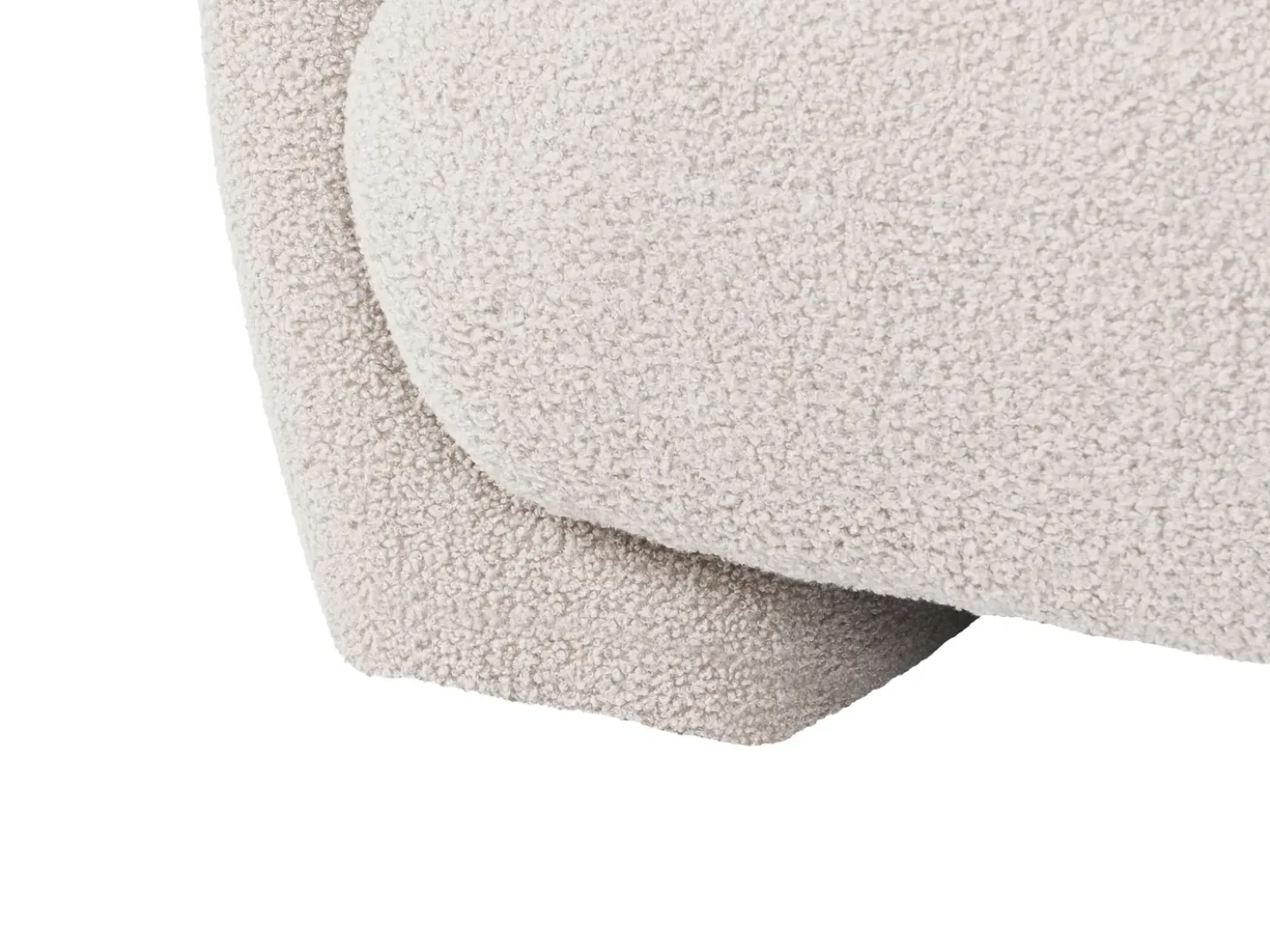 Divano modulare 3 posti MJALBI Bouclé Bianco sporco