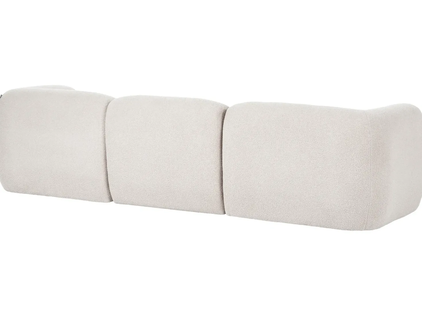 Divano modulare 3 posti MJALBI Bouclé Bianco sporco