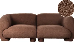 Divano modulare 2 posti MJALBI Bouclé Marrone